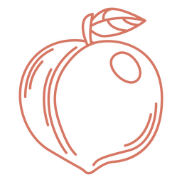 Pfirsichschlagfutter PNG-Design