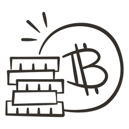 Bitcoin mine PNG Design