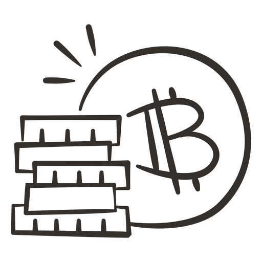 Mina de Bitcoin Desenho PNG