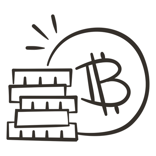 mina de bitcoins Diseño PNG