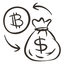Bitcoin trade currency PNG Design Transparent PNG