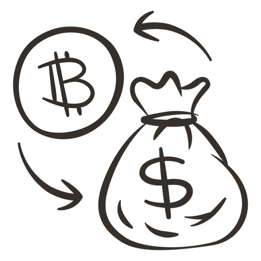 Handelswährung Bitcoin PNG-Design