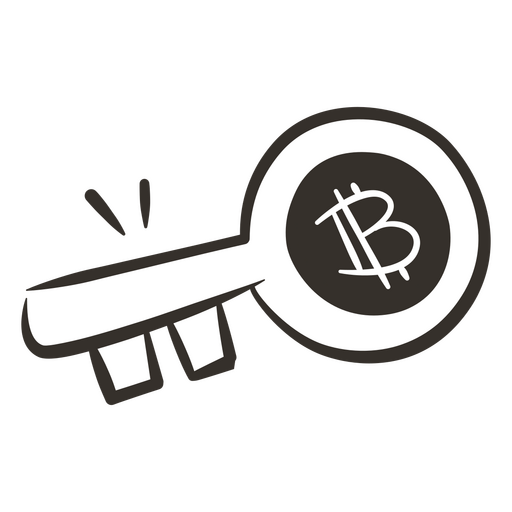 clave bitcoin Diseño PNG