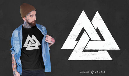 Valknut symbol t-shirt design