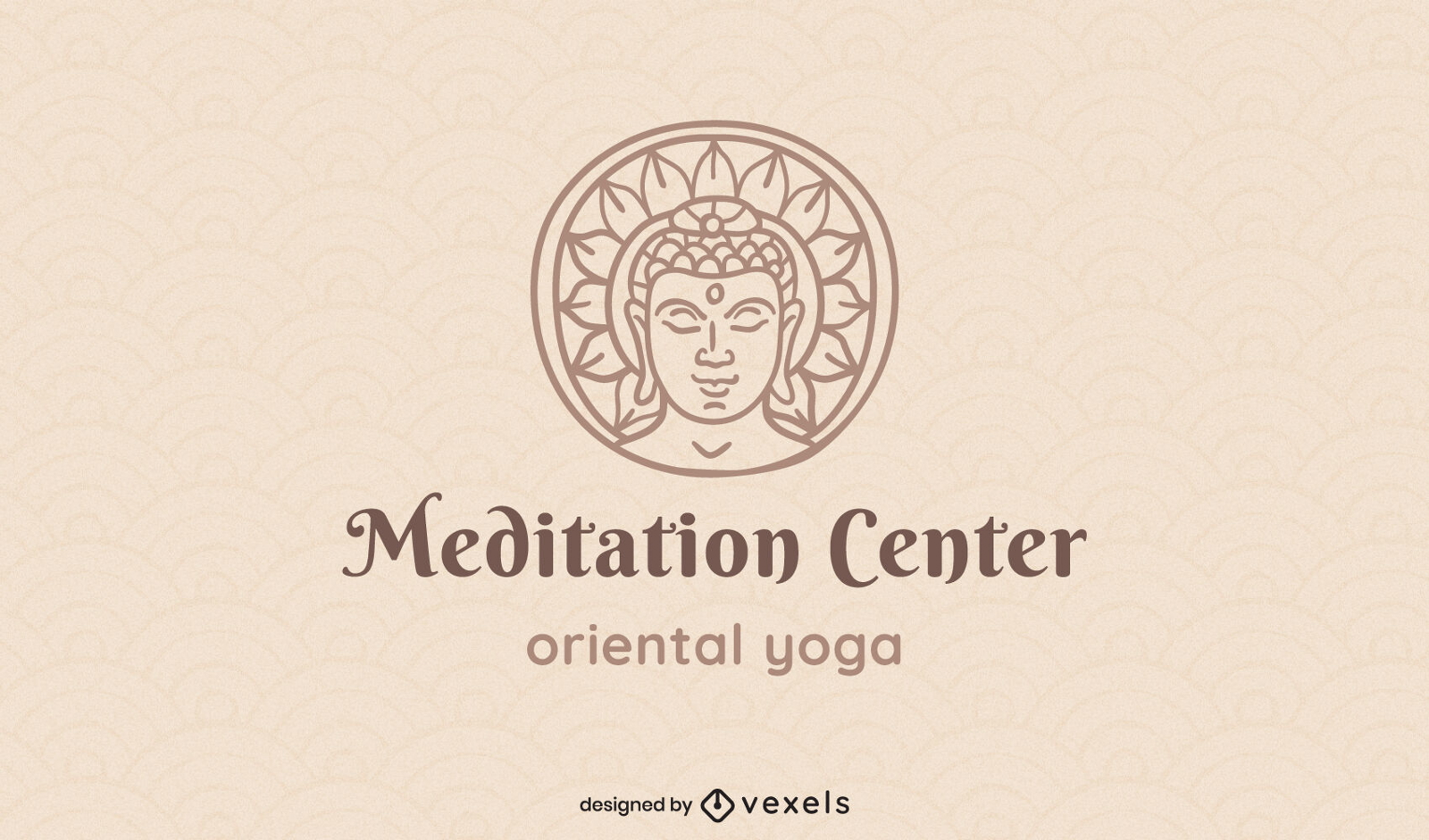 Logotipo do curso do templo de meditação