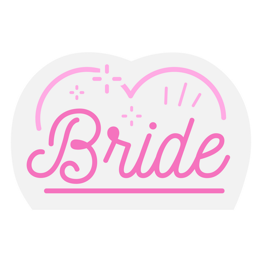 Hochzeitsabzeichen der Braut PNG-Design