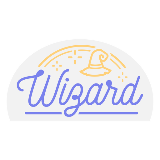 Wizard magic badge PNG Design