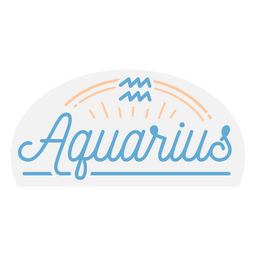 Distintivo de aquário do signo do zodíaco Transparent PNG