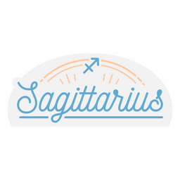 Zodiac sign saggitarius badge PNG Design Transparent PNG