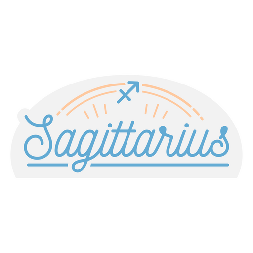 Distintivo de sagitário do signo do zodíaco Desenho PNG