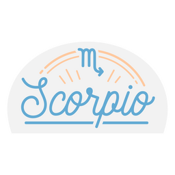 Insignia de escorpio de signo zodiacal Diseño PNG Transparent PNG