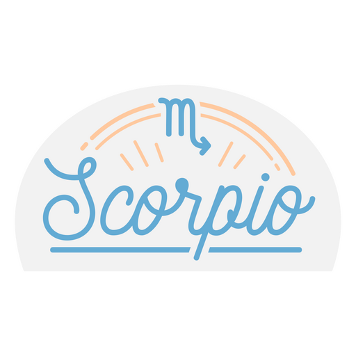 Distintivo de escorpião do signo do zodíaco Desenho PNG