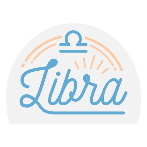 Distintivo de libra do signo do zodíaco Desenho PNG