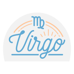 Zodiac sign virgo badge PNG Design