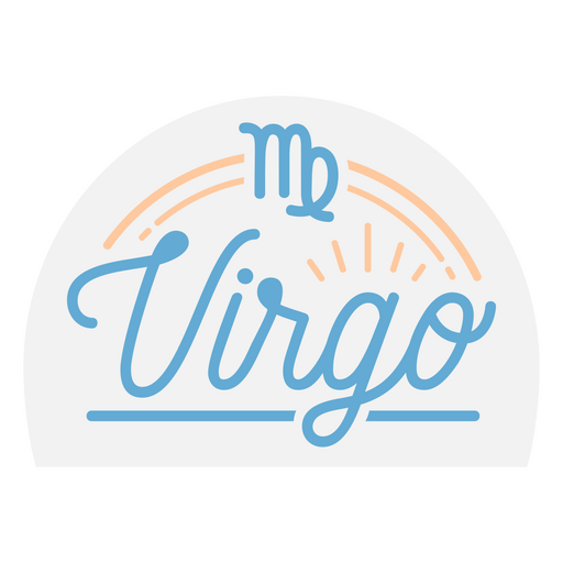 Distintivo de virgem do signo do zodíaco Desenho PNG