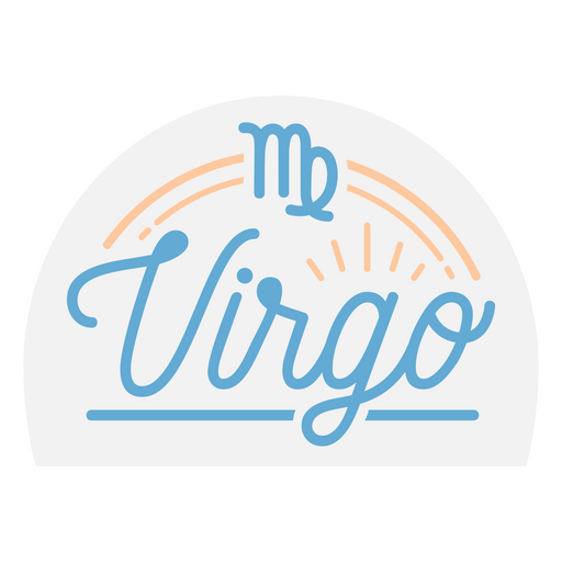 Zodiac sign virgo badge