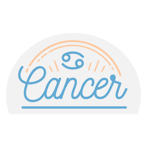 Zodiac sign cancer badge