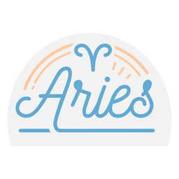 Sternzeichen Widder Abzeichen PNG-Design