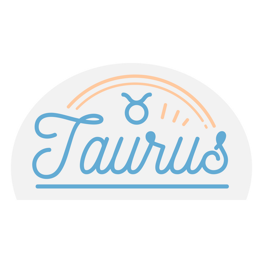 Zodiac sign taurus badge