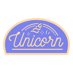 Unicorn mythological creature badge PNG Design Transparent PNG