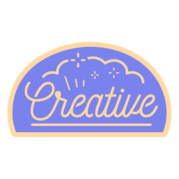 Creative art quote badge