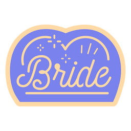 Bride wedding quote badge