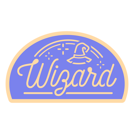 Wizard magic quote badge PNG Design