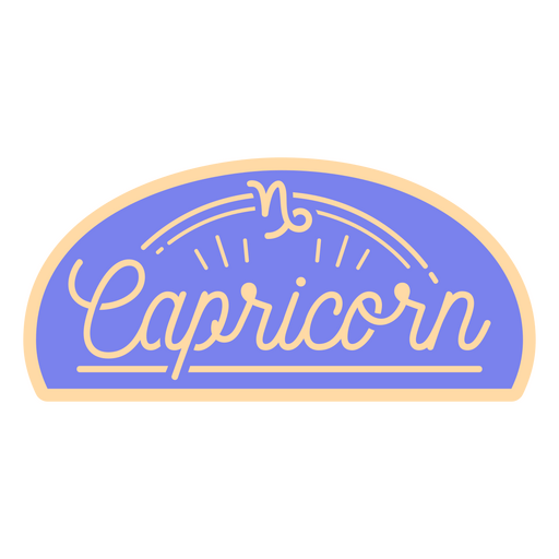 Distintivo de citação de signo de Capricórnio
