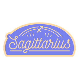 Zodiac sign sagittarius quote badge PNG Design