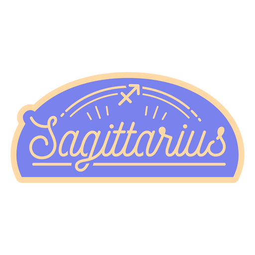 Zodiac sign sagittarius quote badge