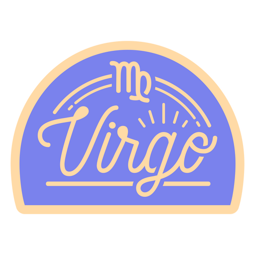 Distintivo de citação de signo de virgem Desenho PNG