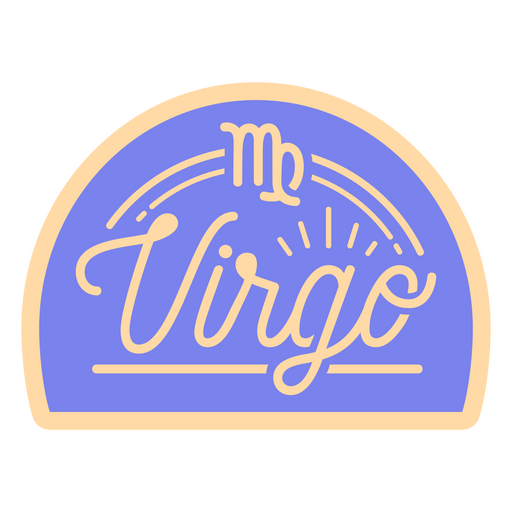 Zodiac sign virgo quote badge