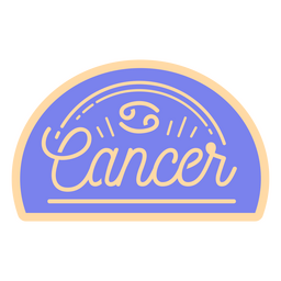 Zodiac sign cancer quote badge PNG Design Transparent PNG