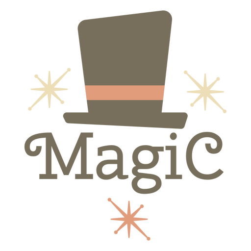 Vintage magician's hat PNG Design