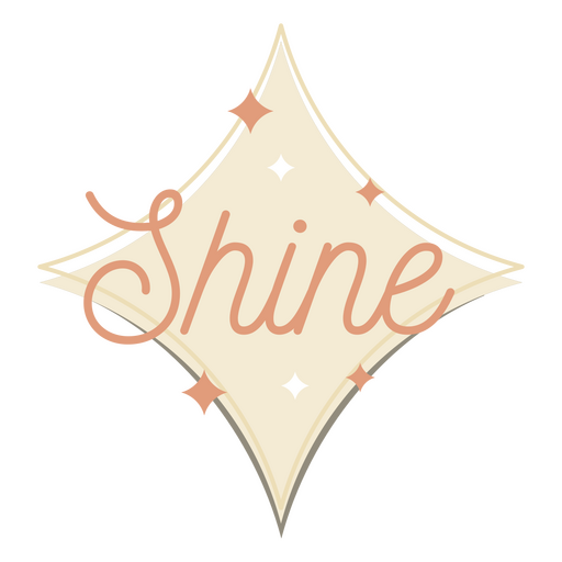 Shine Vintage 50s Word PNG Design