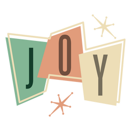 Joy Vintage 50s Word Transparent PNG