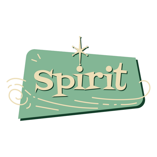 Spirit Vintage-Abzeichen-Zitat PNG-Design