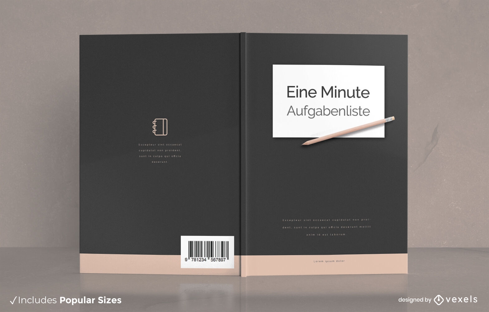 Solicitar design de capa de livro de tarefas escritas