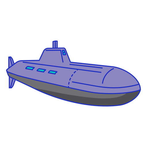 Submarine color stroke underwater