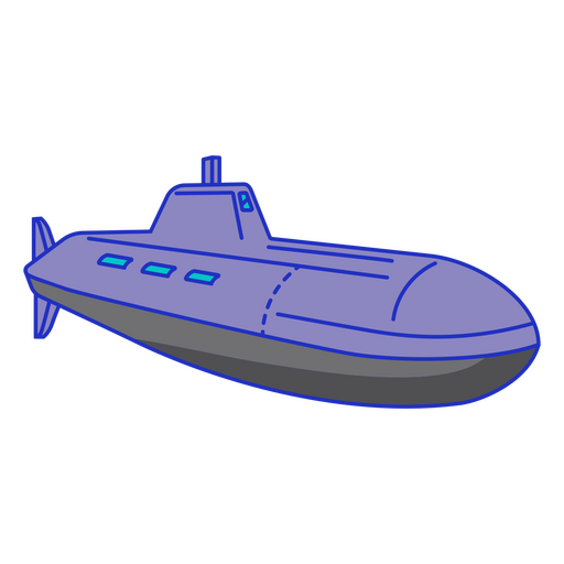 Traço de cor submarino debaixo d&#39;água Desenho PNG