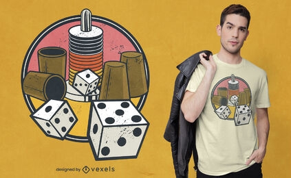 Board and dice games t-shirt design