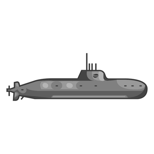 Metal sea water submarine transport PNG Design
