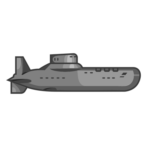 Transporte mar?timo submarino de metal Diseño PNG