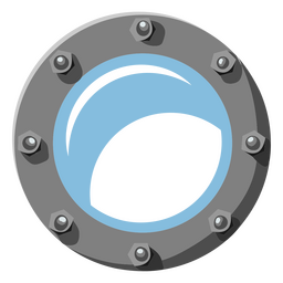 U-Boot-Fenstertransport aus Metall PNG-Design