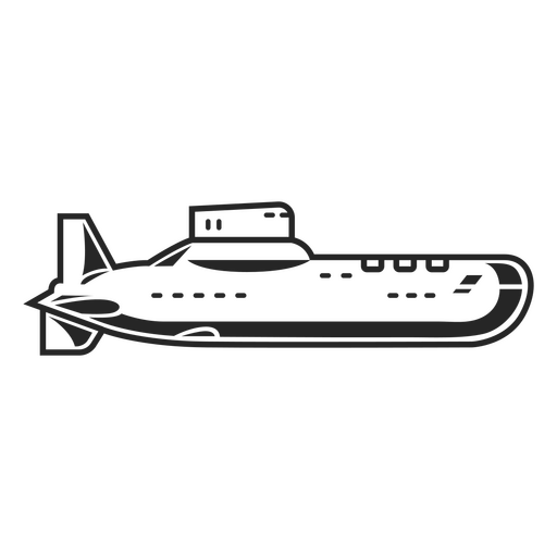 Transporte da marinha do barco submarino do metal Desenho PNG