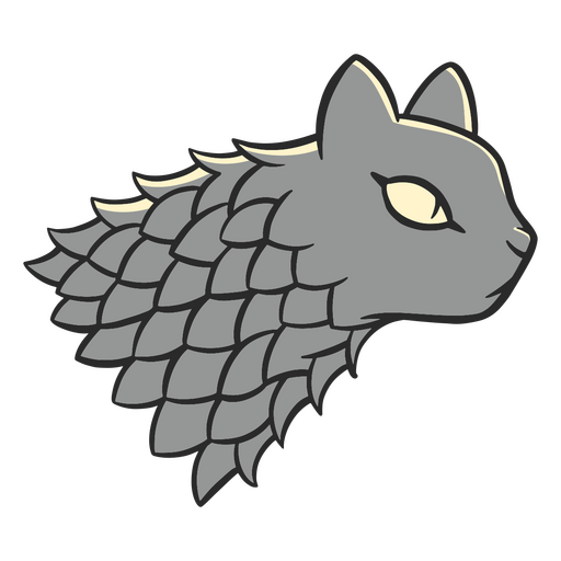 Gato animal medieval Diseño PNG