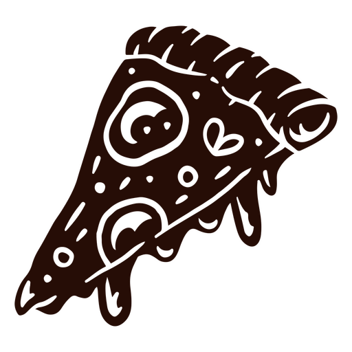 Refeição de linha de pizza de comida Desenho PNG