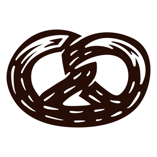 Refeição de linha de pretzel de comida Desenho PNG