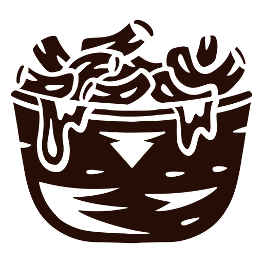 Tigela de Macarrão com Queijo Desenho PNG