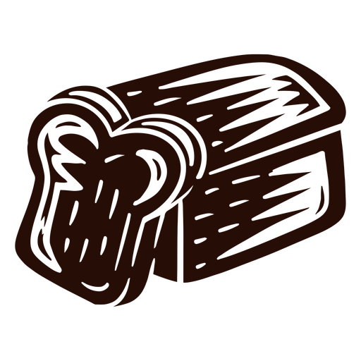 Sliced bread cut out PNG Design